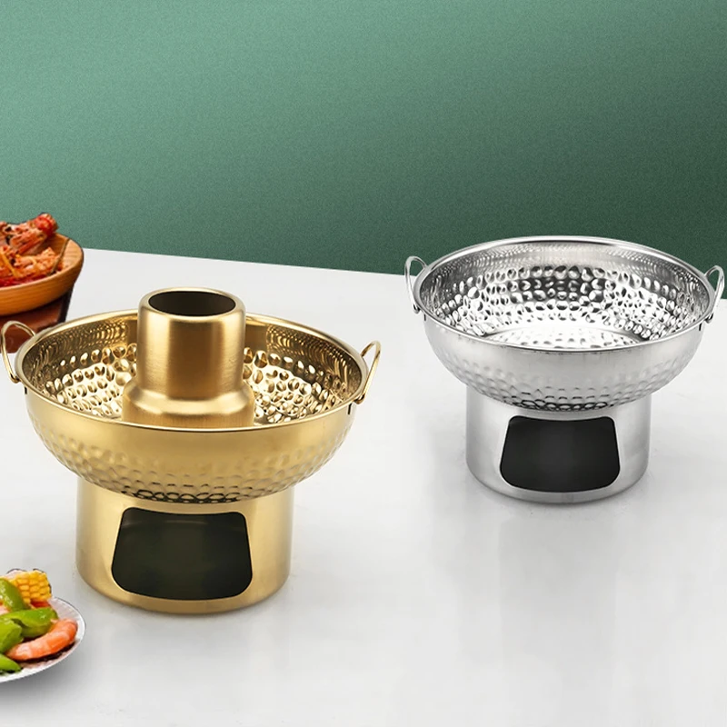 

Thickened Stainless Steel Hot Pot with Double Handles Induction & Gas Stove Compatible, Durable Cookware for Home Kitchen