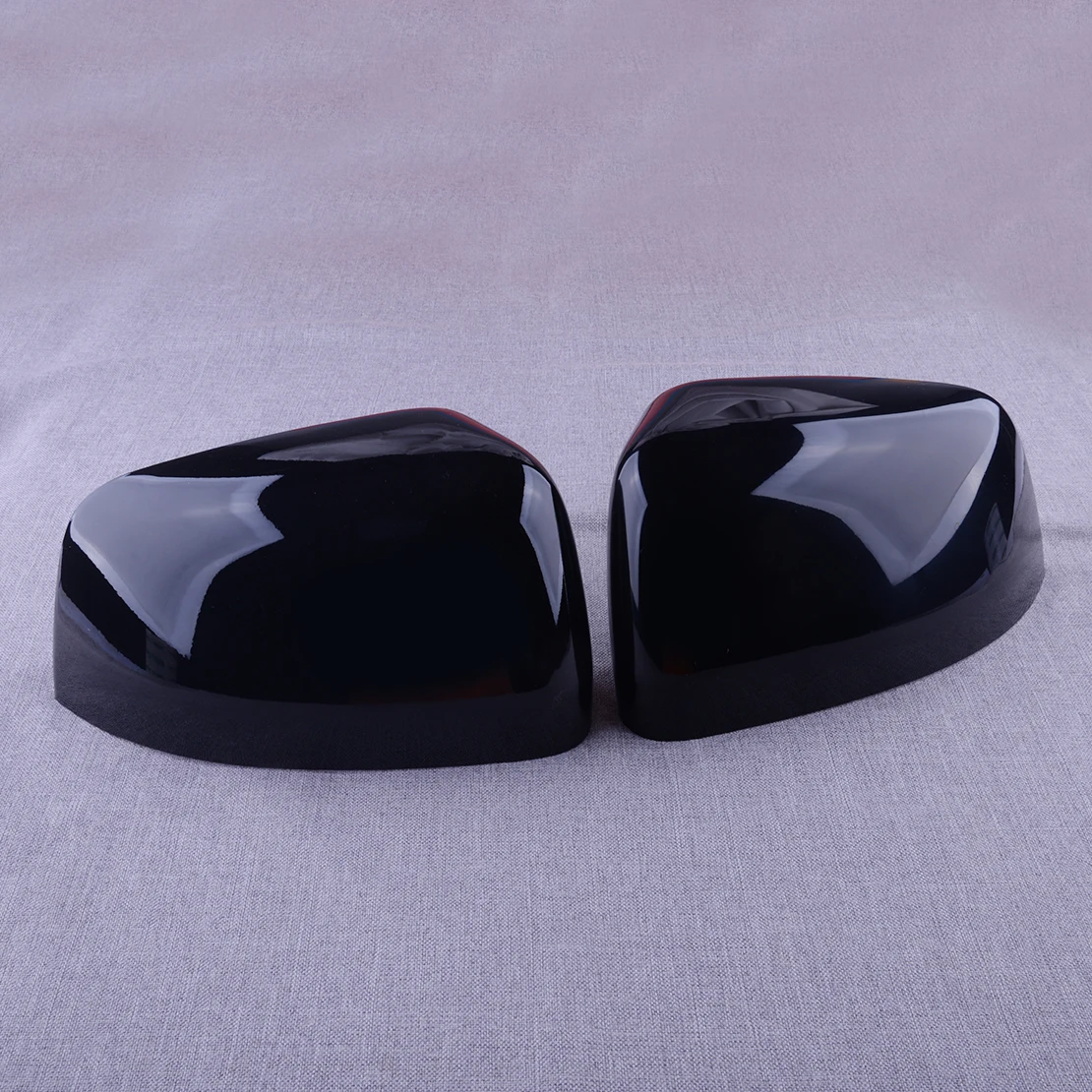 1 Pair Side Door Rearview Wing Mirror Cover Trim Cap 5G0857537 Fit for Jeep Grand Cherokee Dodge Durango 2011-2019 NI-MC187B