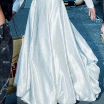 IAMSURE 우아한 패션 새틴 A 라인 플리츠 스커트, 홀리데이 캐주얼 솔리드 로우 웨이스트 맥시 스커트, 2023 여름 스트리트웨어