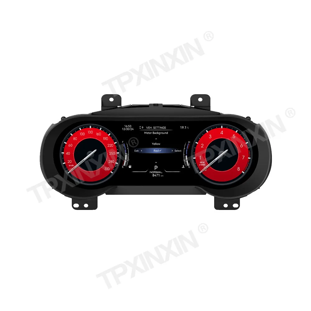 أحدث مجموعة رقمية لشاشة الخريطة لعام 2026 لمازيراتي ليفانتي 2016-2023 مقياس سرعة قمرة القيادة الافتراضي وحدة أدوات لوحة قيادة السيارة #2