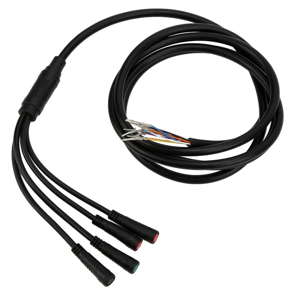 

48V 20A Electric Scooter Power Cable Black 4-in-1 Controller Instrument Connection Line for Kugoo M4/M4 Pro