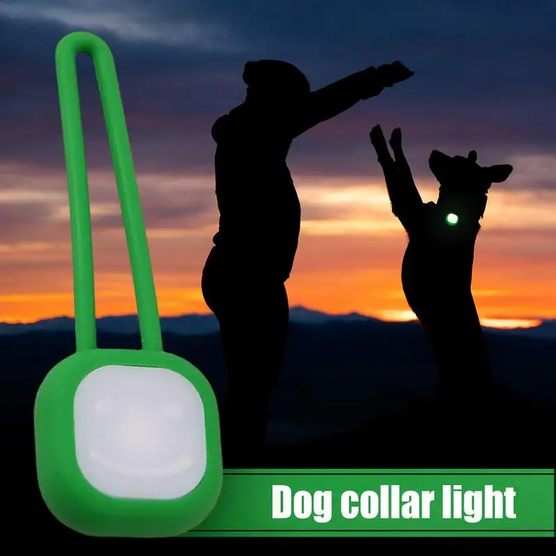 Dog Lights For Night Walking Silicone Glowing Pendant Dog Light Portable Battery Powered Multifunctional LED Pendant Pet