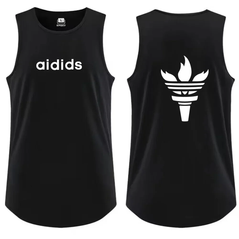 Men\'s Fitness Basketball Tank Top Men\'s Fitness T-shirt Quick Dry Compression Sleeveless T-shirt Fitness Tank Top Men\'s Clothing