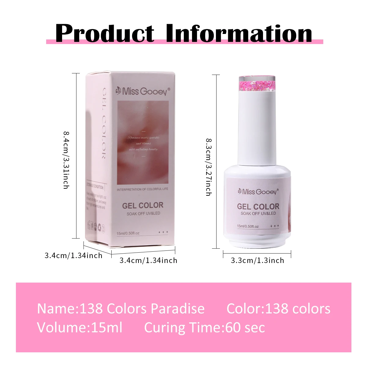 Miss Gooey Gel Polish Nail Supplies Factory Hema Free 138 Colors Uv Gel Nail Polish Set Semi Permanent Soak Off Varnish Supplier