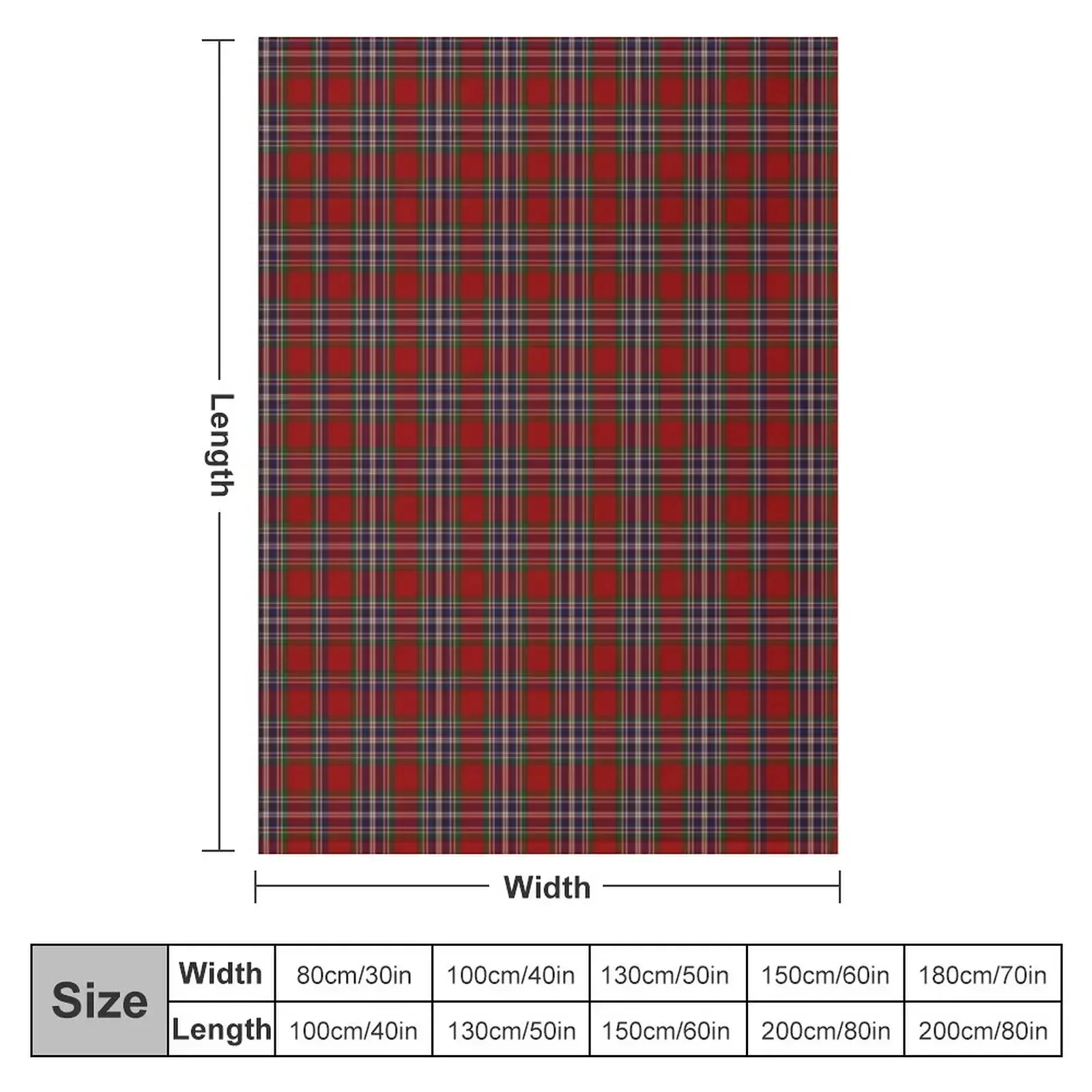 MacFarlane Clan Tartan (McFarlane) Throw Blanket Soft Plaid Bed Fashionable Blankets