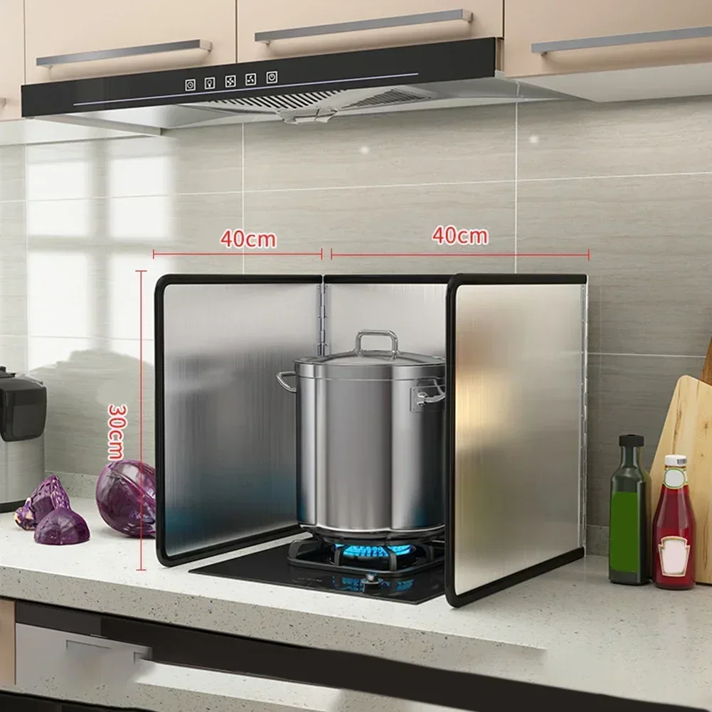 Kitchen Sink Splashback Galvanized Board Splash Guard Gas Cooker Grease Board Protective Shield on Stovetop Kitchen Accessories