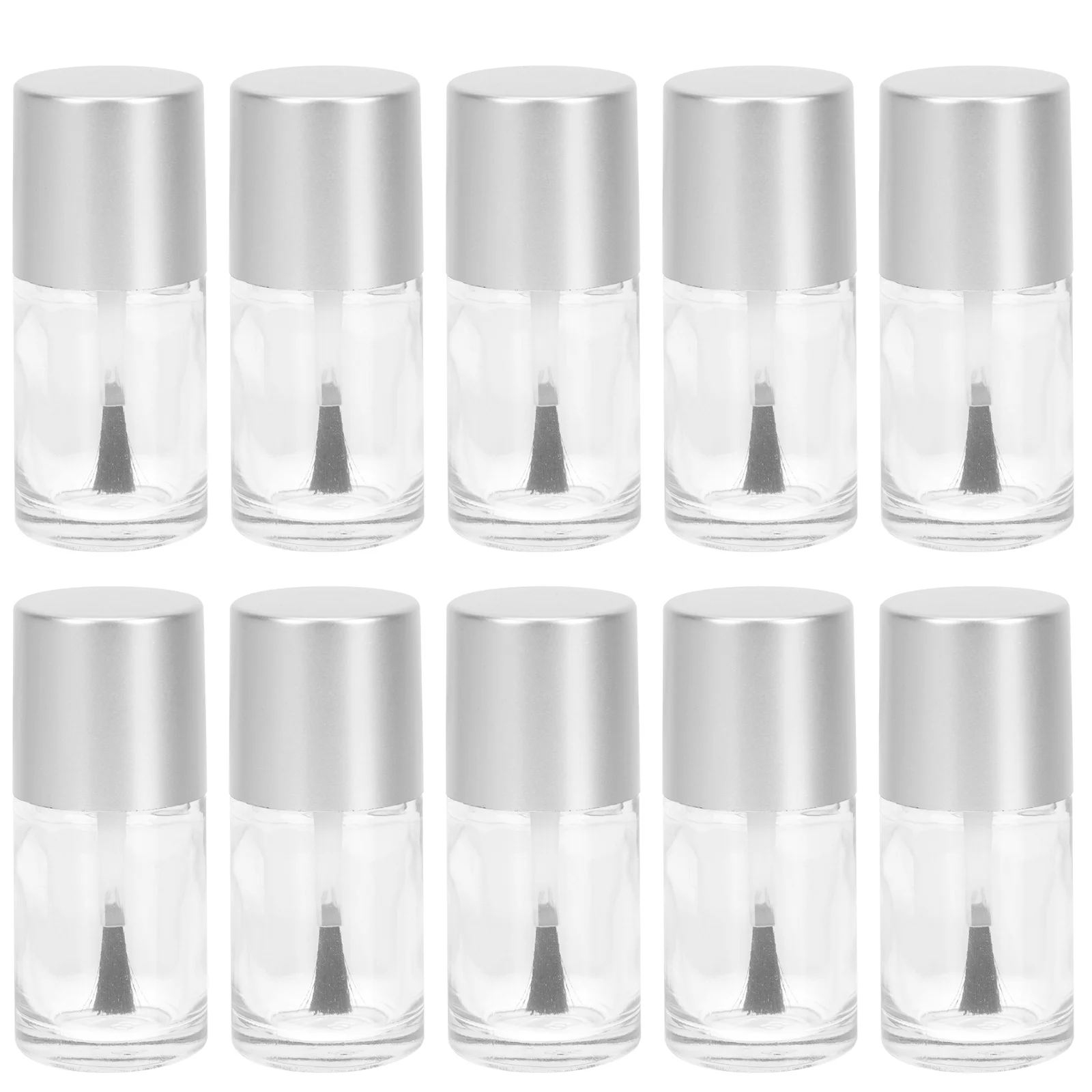 

10Pcs Nail Polish Empty Bottles Small Glass Refillable Sub Package Containers Leak Proof Nail Polish Dispenser Bottle for Salon
