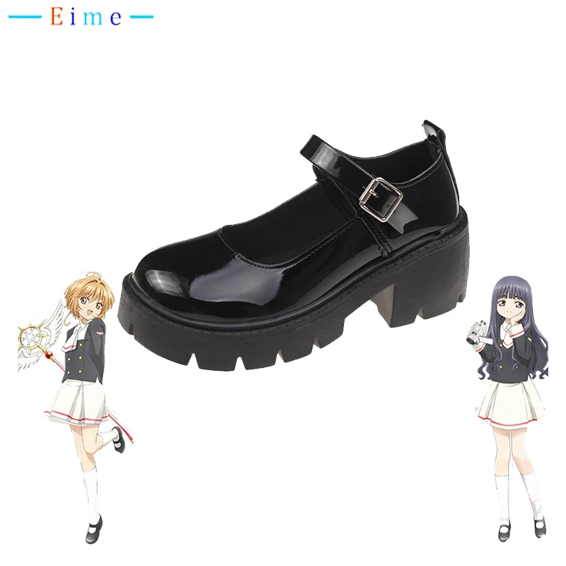 Anime Card Captor Sakura Cosplay Shoes Women Universal Lolita Accessories Japanese School Student Uniforms Boots