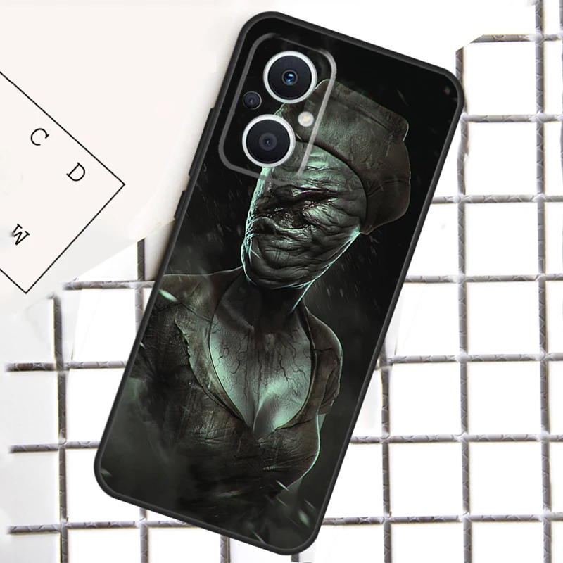 Silent Hill Enfermeira Para OPPO Reno 14F 13F 12F 11F 10 11 12 13 14 Pro 7 8 Lite 8T OPPO Find X6 X5 X8 Pro Case