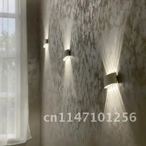 

Outdoor Waterproof LED Wall Lamp Garden Lighting IP65 AC86-265 Aluminum Modern Indoor Bedroom Living Room Stairs Wall Light