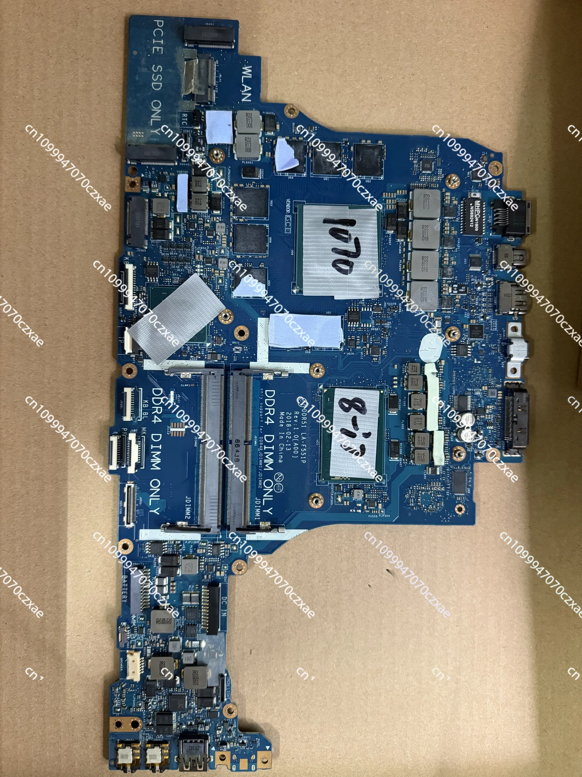 For M17 R5 M15 R4 Main Board LA-F551P I7-8th Gxt1070, Please Note The Model Before Placing An Order.