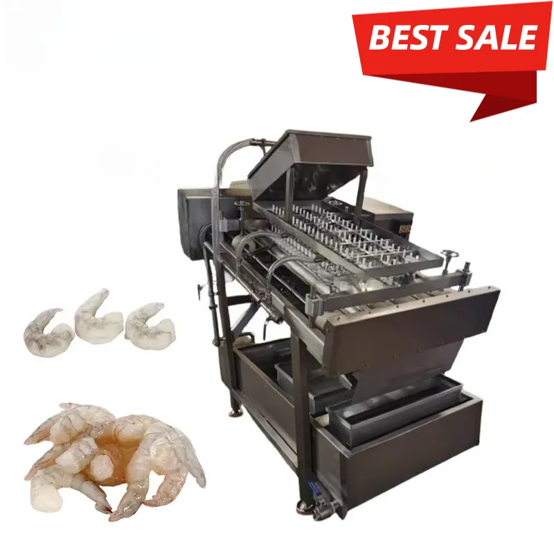 Commercial Shrimp Dehead Machine Automatic Shrimp Shell Peeling and Deveining Machine Customized