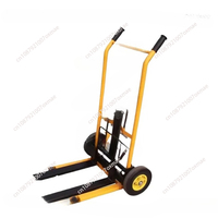 200kg Load-Bearing Forklift Portable Manual Handling Stacker Light and Small Household Lift Truck Folding Flat Tiger Cart