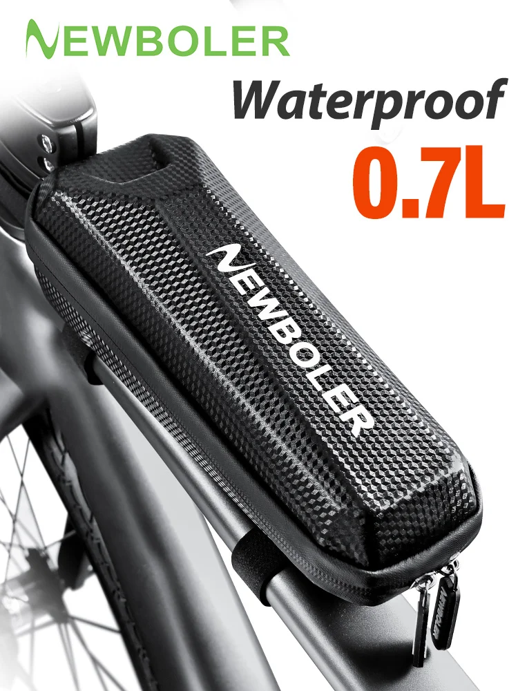 AliExpress NEWBOLER 0.7L EVA Hard Shell Bicycle Bag For Mountain & Road Bikes - Front Beam Bag Waterproof Top Tube Bag Cycling Equipment