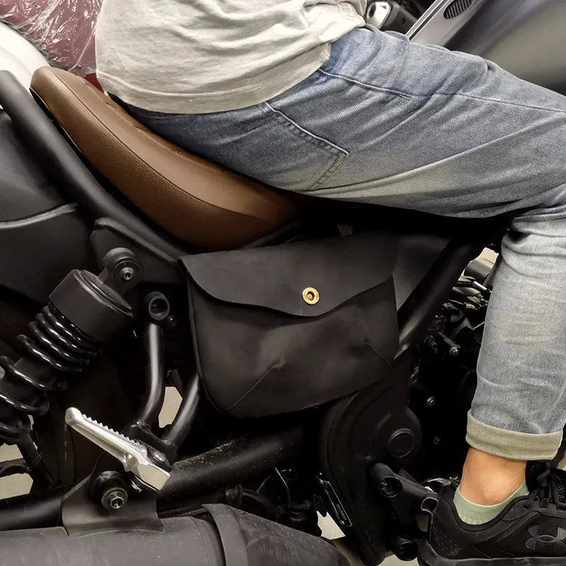 【Premium】For Honda CM300 500 Retro Cowhide Side Bag CM1100 Motorcycle Side Ugly Motorcycle Small Hanging Bag