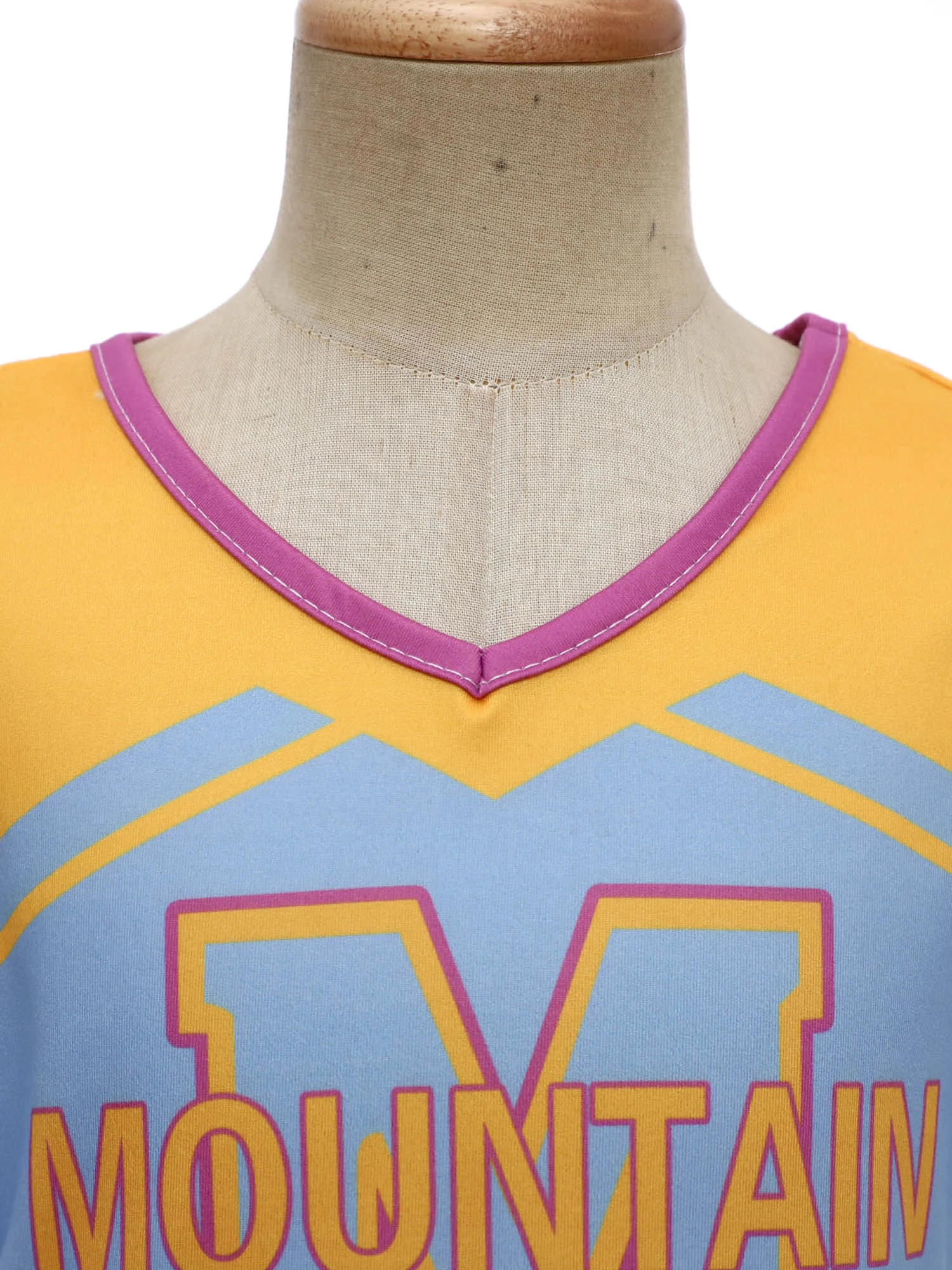 أزياء زعيم التشجيع للأطفال البنات ملابس تنكرية للفيلم بدون أكمام مطبوعة بحروف مع تنورة لعرض المدرسة والرقص التشجيع