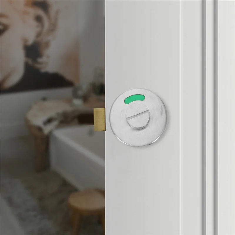 ABKP-Red And Green Indicator Lock Bathroom Occupied Sign Door Deadbolt Number Copper Rv Latch Toilet Locks Baby Portable