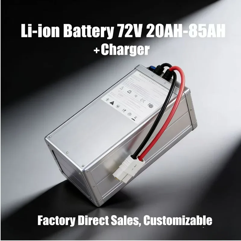72V Lithium-Ion Battery 20-80AH with BMS | Designed for Electric Vehicles, Motorcycles & Golf Carts | Reliable High-Power Energy