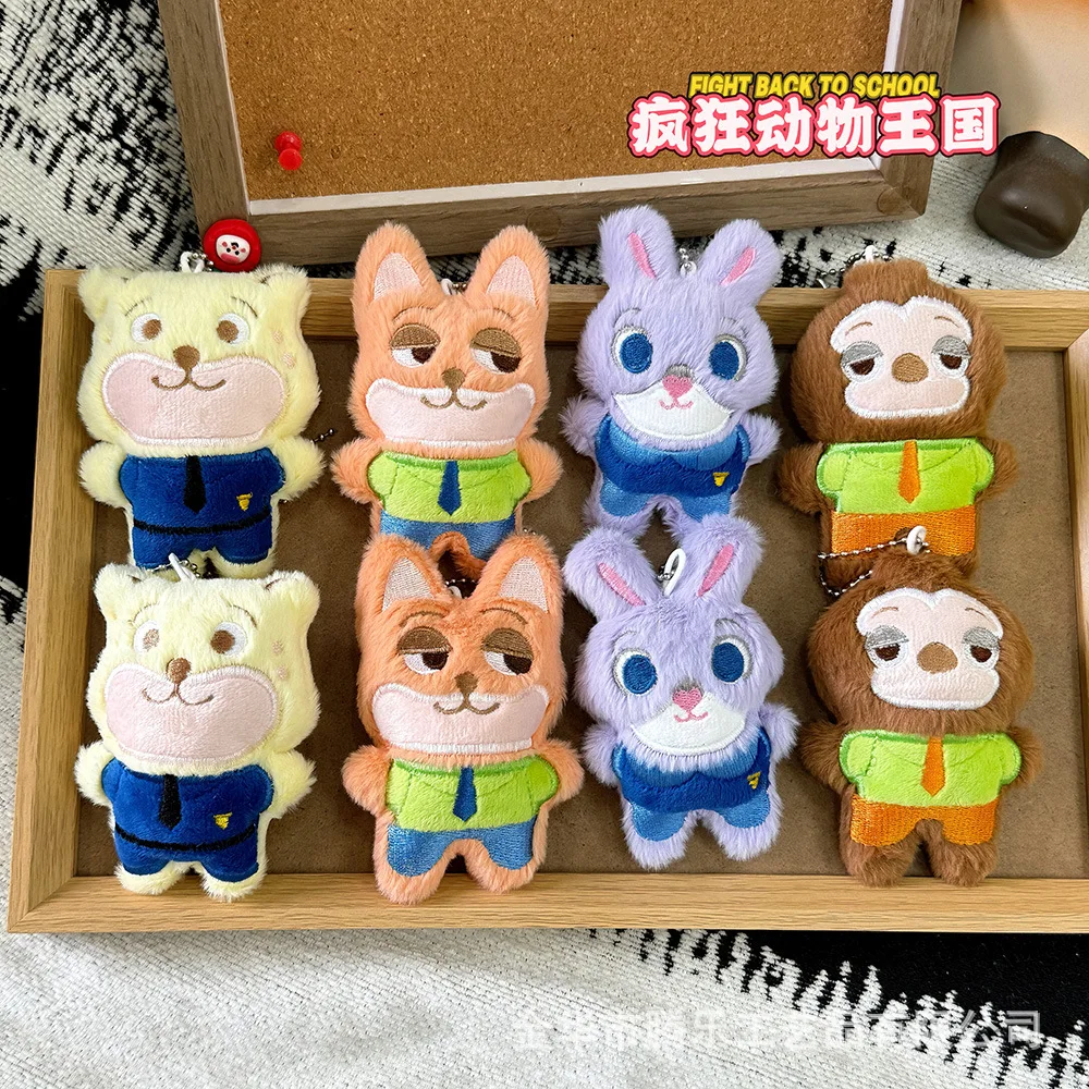 

Писклявая Зверополис Ник Джуди плюшевая игрушка кролик полицейский лиса чучело животных подвесной орнамент кукла Зверополис