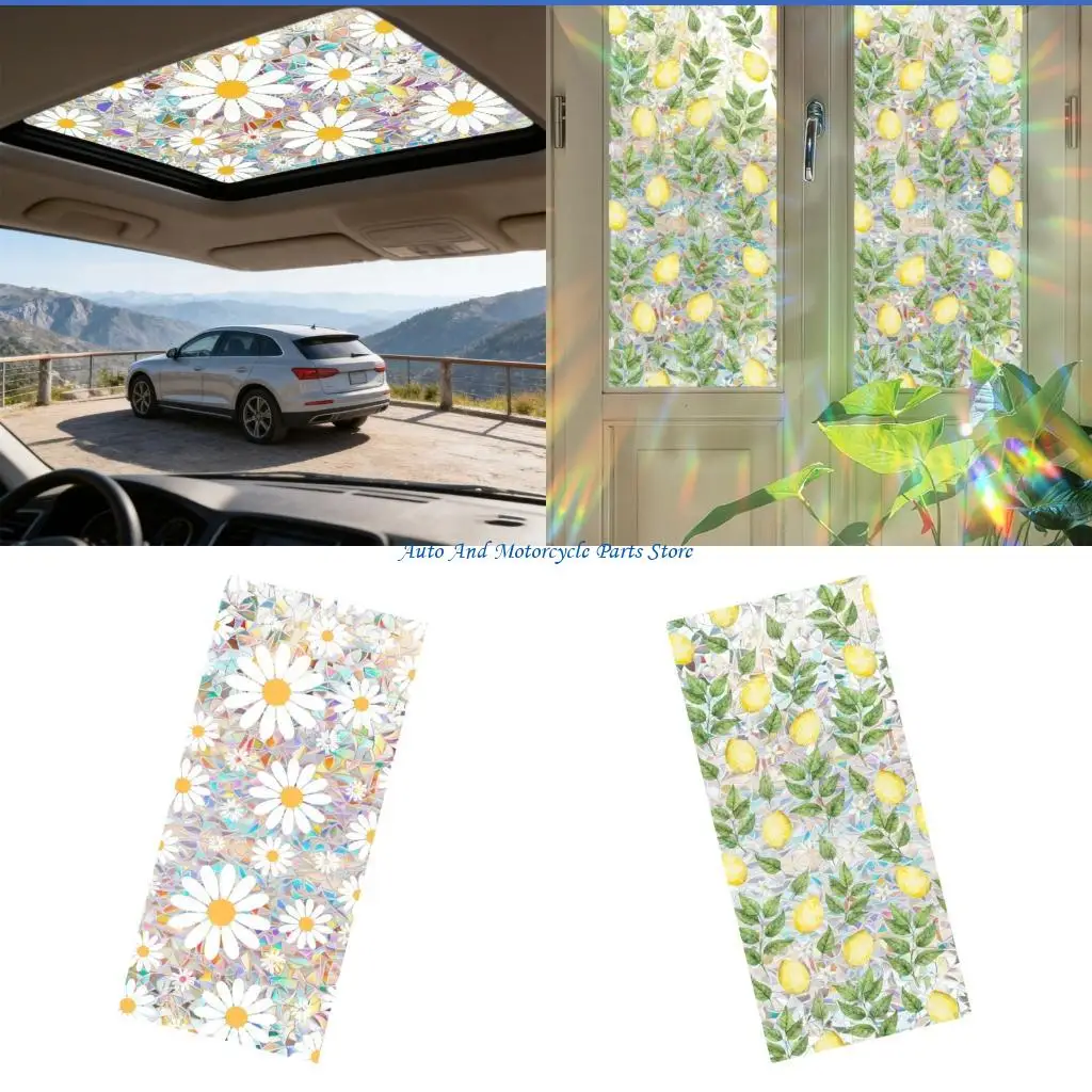 P9FD Decorative Sunroof Film PVC Material Reduces Sunlight Improves Privacy Colorful Effect