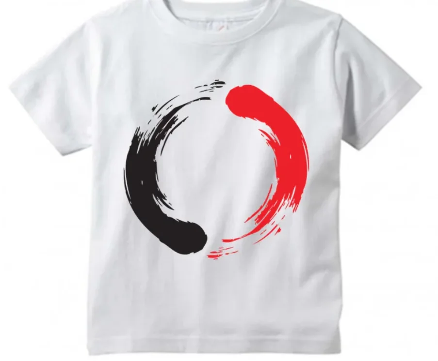 Camiseta kanji kanji infantil, blusa de manga curta, Karate Kick, MMA, Shinobu Design, casual, fofo, infantil, verão