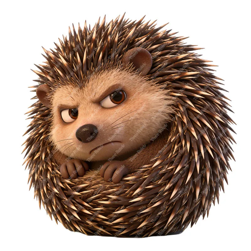 Three Ratels CD253 Cute Hedgehog Wall Stickers for Home Decoration Funny Car decals Waterproof