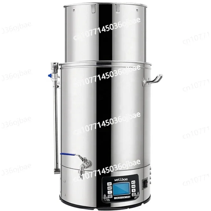 Electric Mash Tun Mini Brewery Craft Beer Machine 40L 60L Stainless Steel Integrated Home Beer Brewing System Equipment