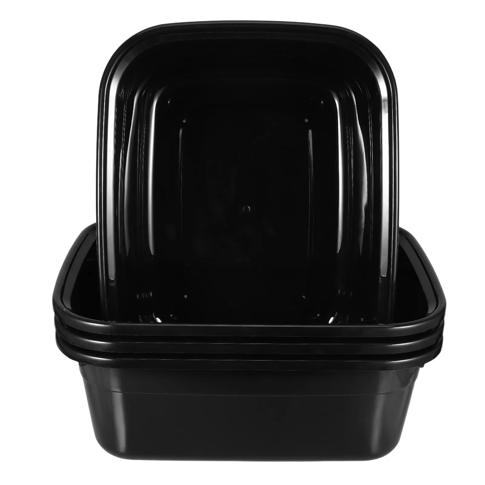 

Набор из 4 пластиковых тазов: большой объем, легкие, портативные, для умывания, стирки, мытья ног и волос, для общежития, путешествий, дома