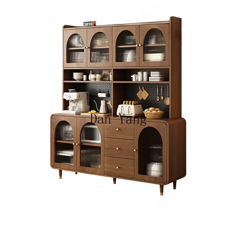 

Retro style medieval dining side cabinet integrated against the wall household kitchen living room modern simple light luxury