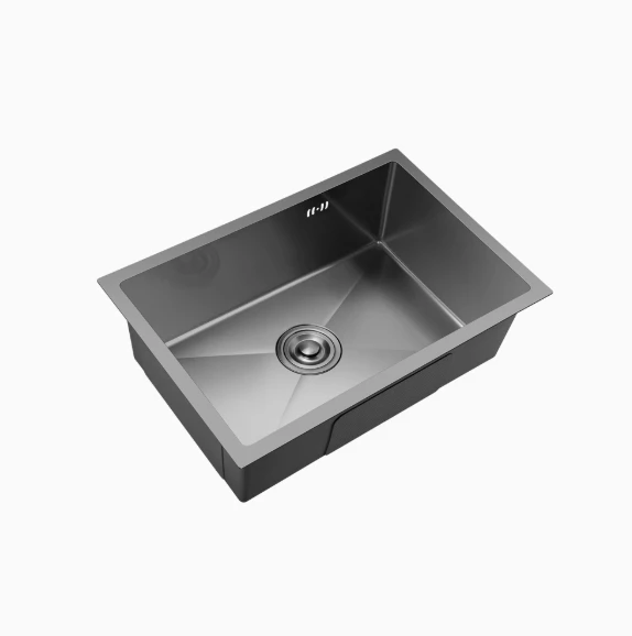 Kitchen Sink, Single Slot Thickened 4MM Nano Sink, 304 Stainless Steel, Hand Embedded Vegetable Washing Basin Under The Table