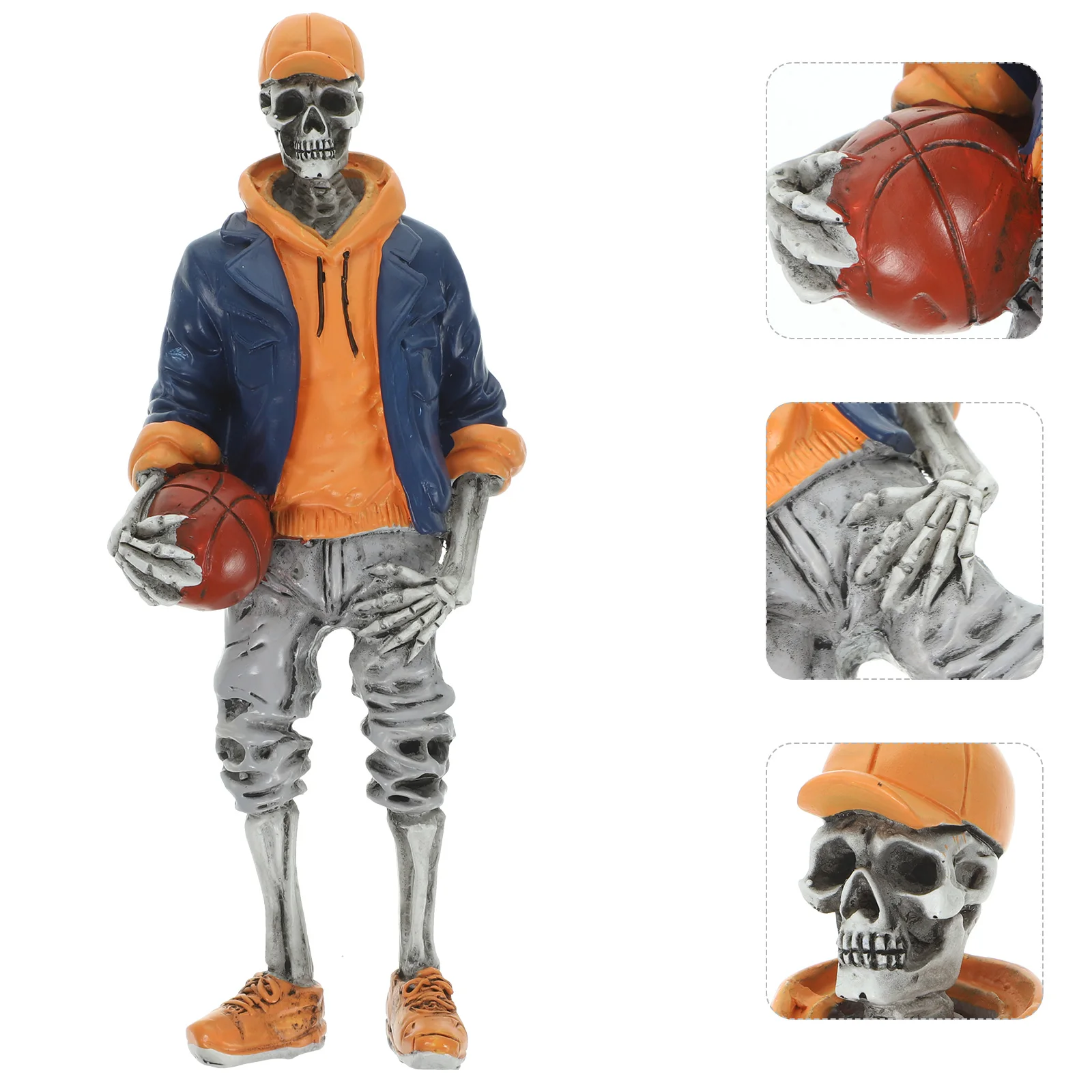 Standbeeld Ornamenten Halloween Ambachtelijke Skeletten Beeldje Versieren Hars Bureaus Desktop