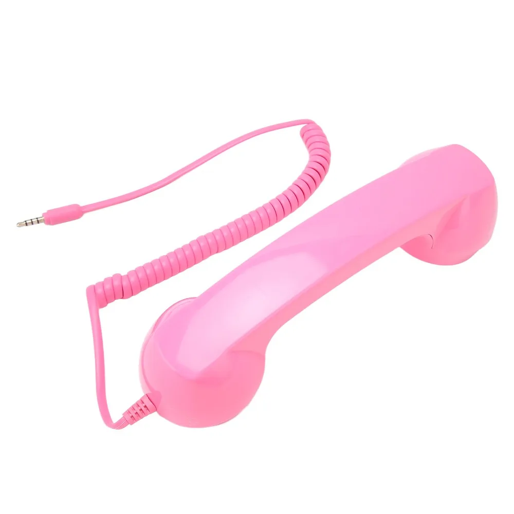 Multifunction Retro Phone Handset 3.5mm Microphone Speaker Handheld Cell Phone Receiver Cell Phone Receiver Cell Phone Use
