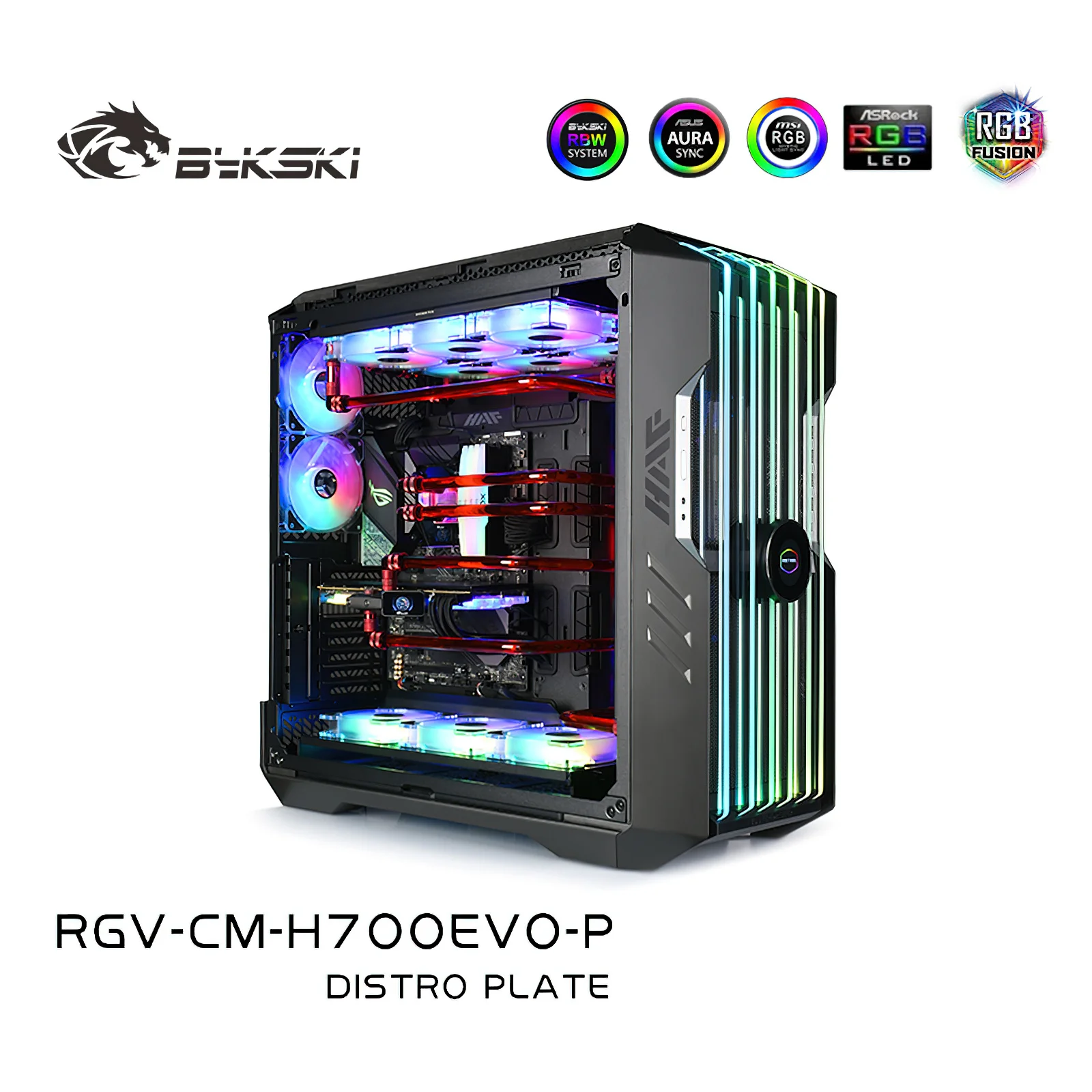 Bykski Distro Plate Water Cooling Kit for CoolerMaster H700EVO Chassis Case CPU GPU RGB RGV-CM-H700EVO-P