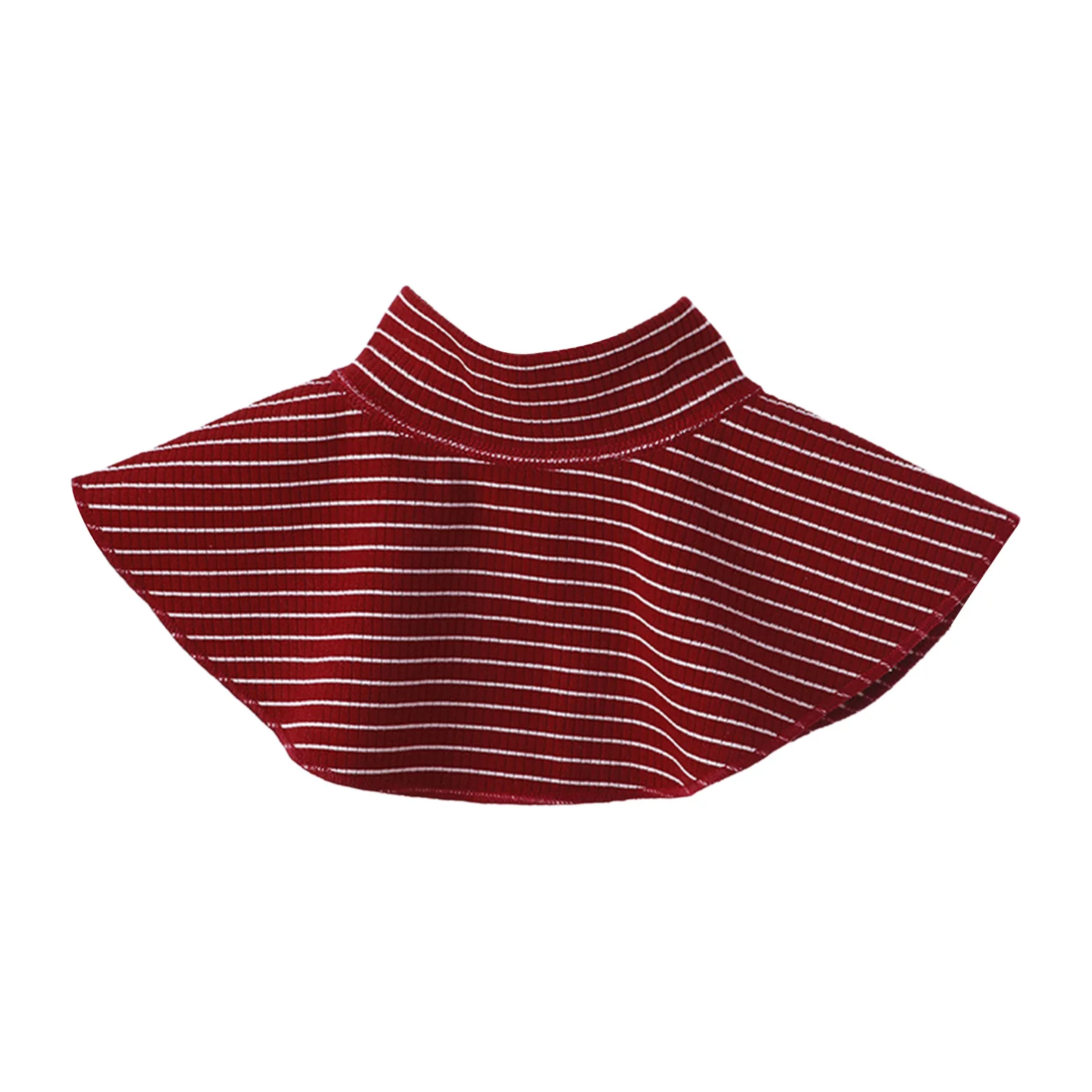 Baby Boys Girls Fake Turtleneck Dickey Detachable Striped Neck Cover Scarf Spring Fall Winter Windproof Warm Half High Collar