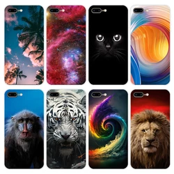 For Apple iPhone 7 Plus Case iPhone7 Cute Fashion Painted Cover Soft Slim Phone Case For iPhone 8 Plus iPhone8 Back Cover Bumper