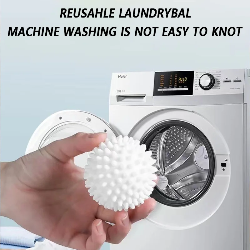 3Pcs PVC Dryer Ball Reusable Laundry Ball Washing Machine Drying Fabric Softener Ball for Home Clothe Cleaning Tool Accessrices