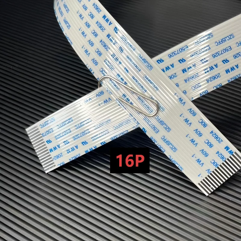 10PCS White 16P Flexible Flat Ribbon Cable for I3200 I1600 4720 Print Head DTF FFC 16P Flat Data Line