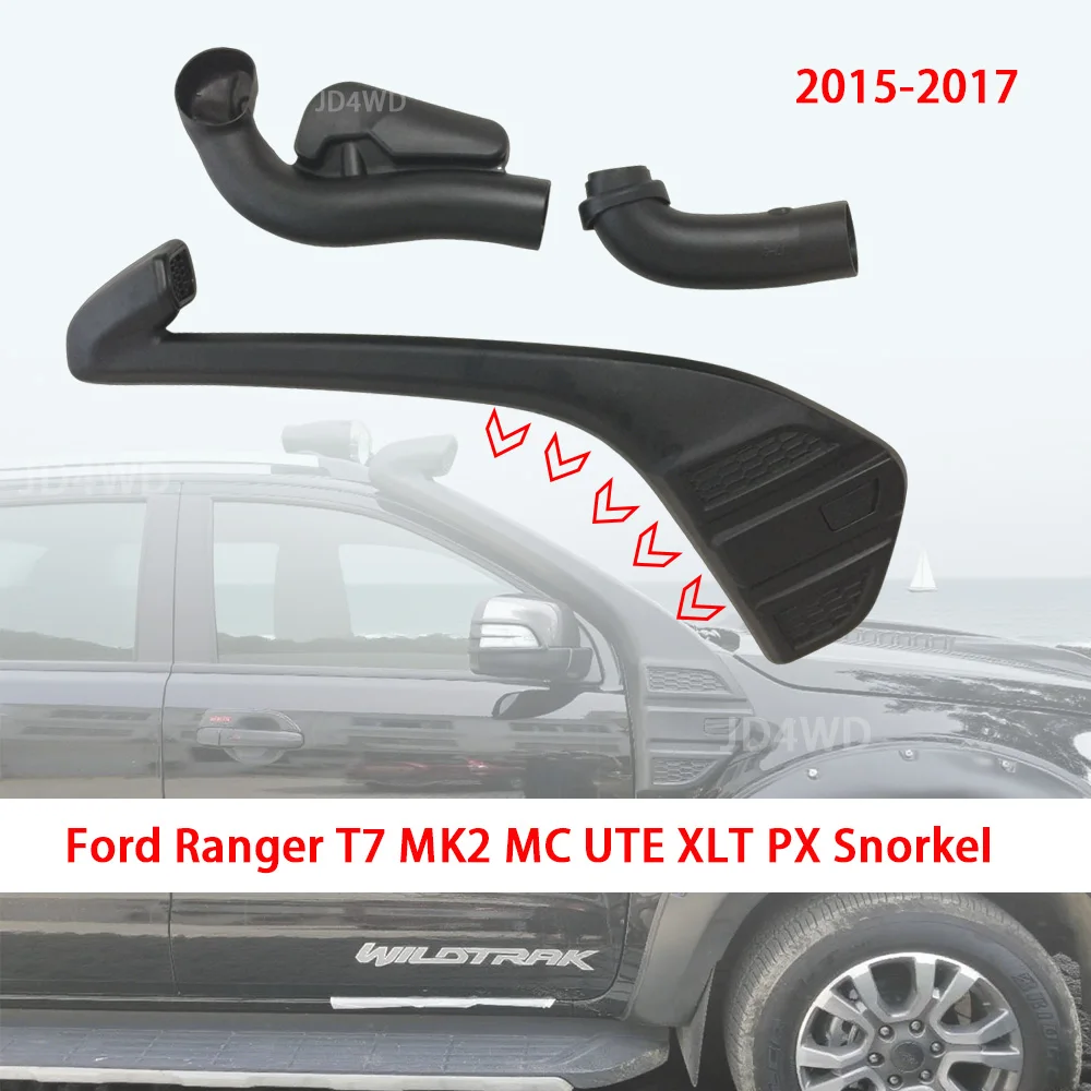 

4x4 Off-Road Air Intake Snorkel Kit for 2015-2017 Ford Ranger T7 T8 MK2/MC T6/UTE/XLT/PX Upgrade Accessories Water Crossing Pipe