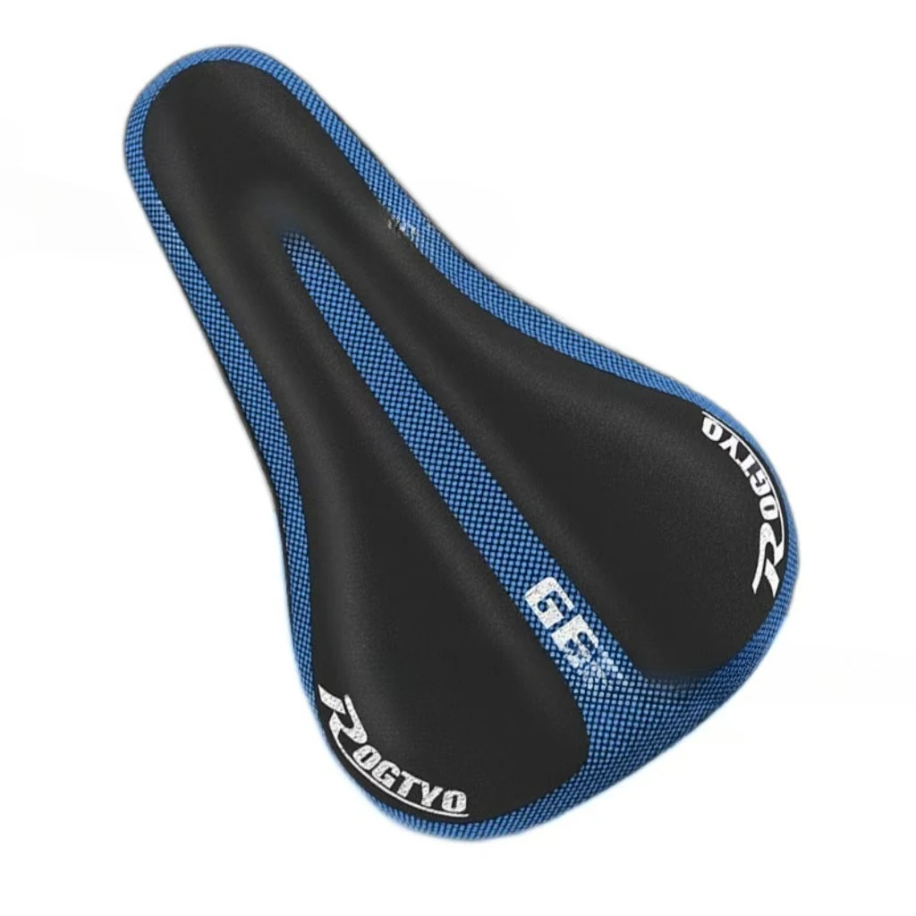 ملحقات الدراجة غطاء مقعد من السيليكون للدراجة الجبلية، غطاء سرج معزز مريح، حبل ربط، معدات ركوب الدراجات