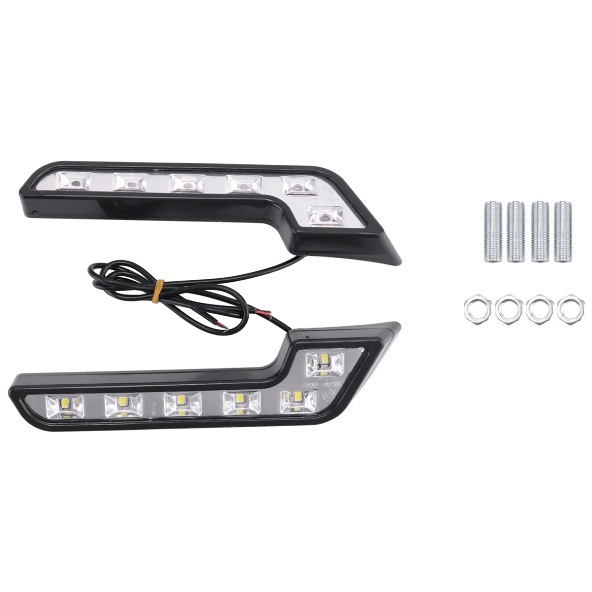 2X 12V Super Bright DRL LED Daytime Running Lights for Cars Auto Waterproof LED Driving Lights Fog Lamps