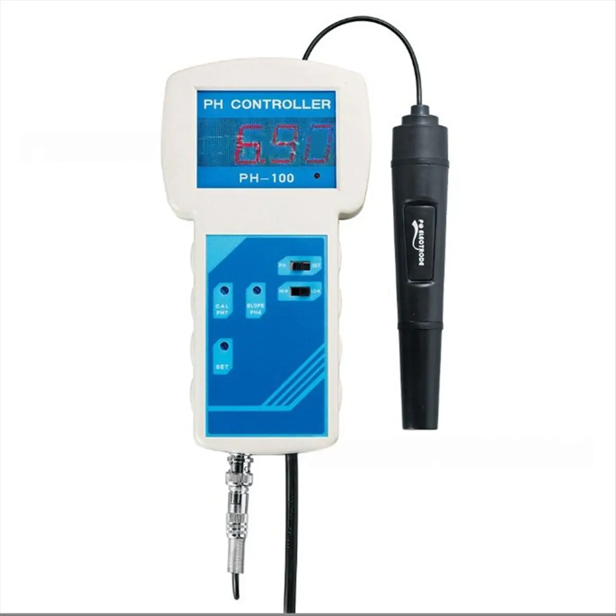 Online PH Controller Meter Real Time Industrial PH Monitor Water Quality Monitor for Sewage Disposal Aquaculture EU Plug