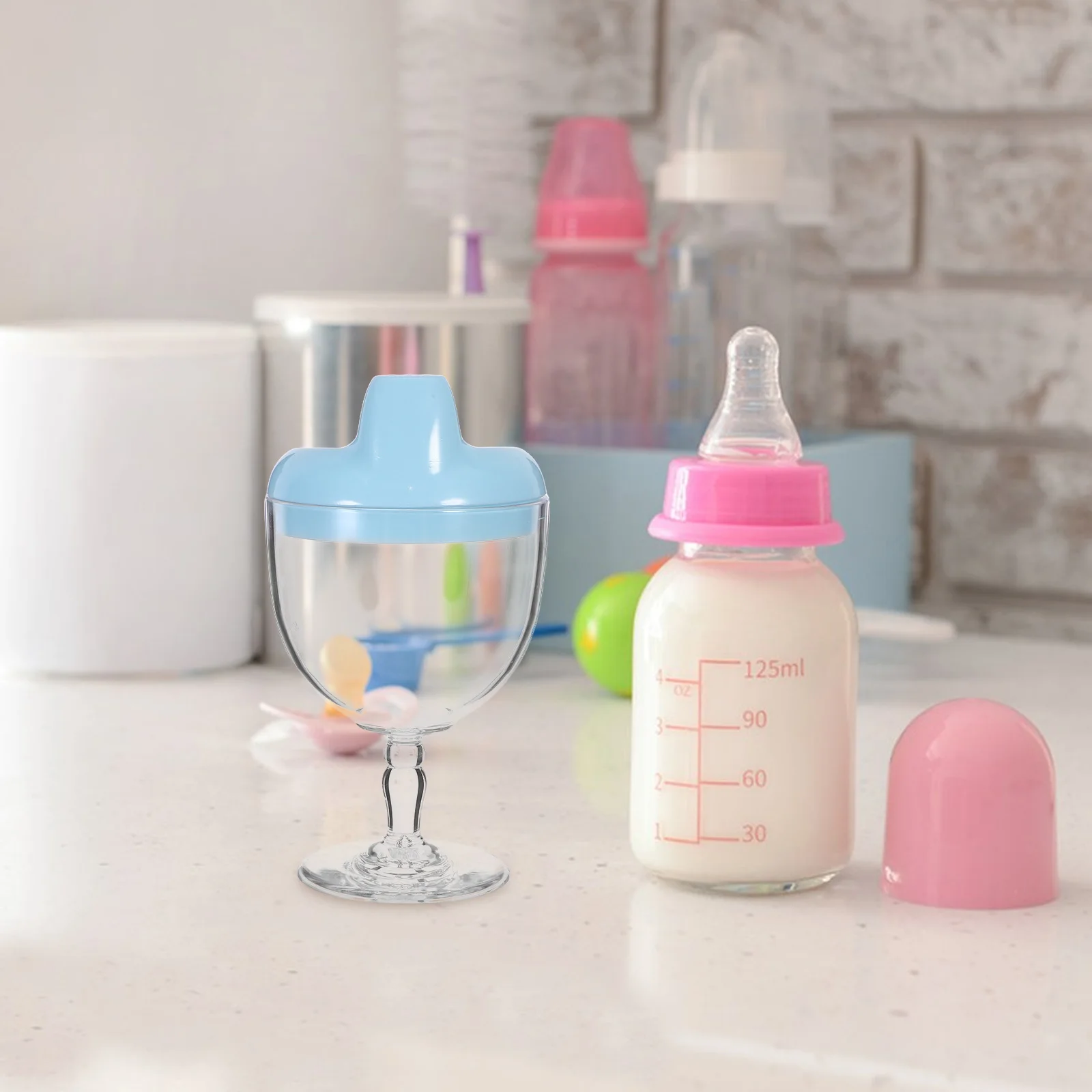 

2 шт. обучающие чашки для пластиковых тренировочных Sipper Milk для малышей Sippy