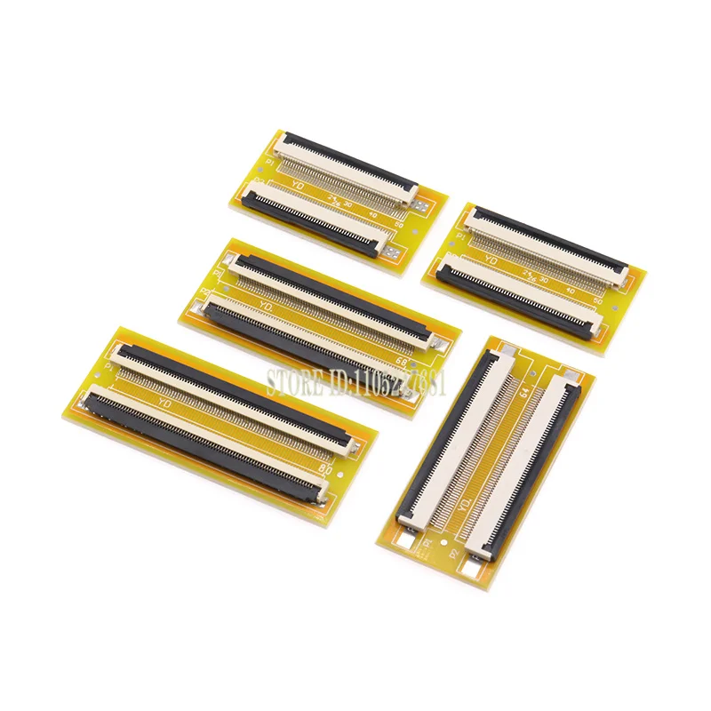 2pcs Fpc Ffc Flexible Flat Cable Extension Board 0.5 Mm Pitch 6 8 10 12 14 20 30 40 50 Pin Connector