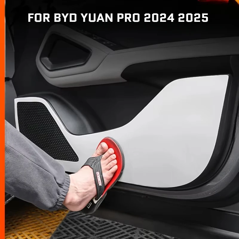 Auto-Tür-Anti-Kick-Schutzfolie aus Leder für BYD Yuan PRO 2024 2025 Schutzaufkleber Verkleidung Auto-Zubehör – Detail 1