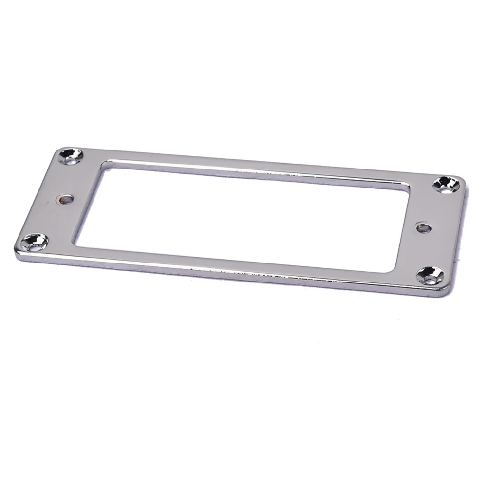 

Flat Base Humbucker Pickup Mounting Ring Metal Silver Thick 2mm Inside Hole 688x29mm Screw Distance 80x295mm Guitar Pickup Rings