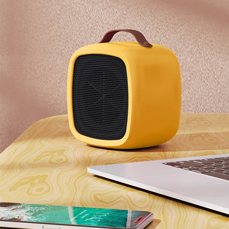 500 واط مراوح تسخين كهربائية صغيرة مع مقبض المحمولة سطح المكتب المنزل الشتاء الدافئة منفاخ الهواء المنزلية مكتب آلة تدفئة كهربائية