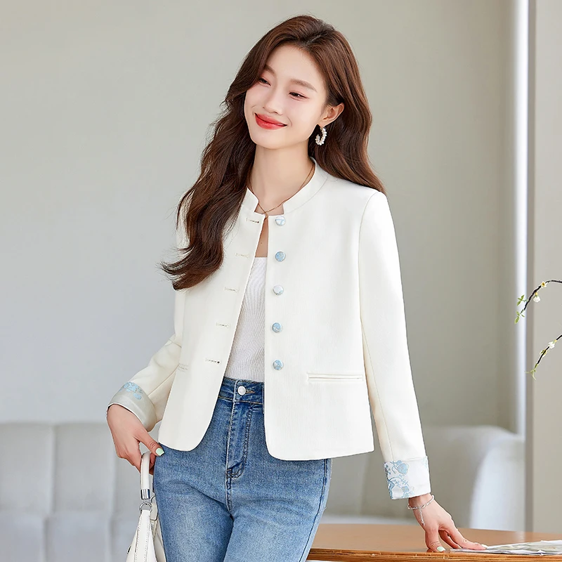 Elegant OL Styles Formal Blazers Jackets Coat for Women Career Interview Jackets Coat Professional Office Work Wear Outwear Tops