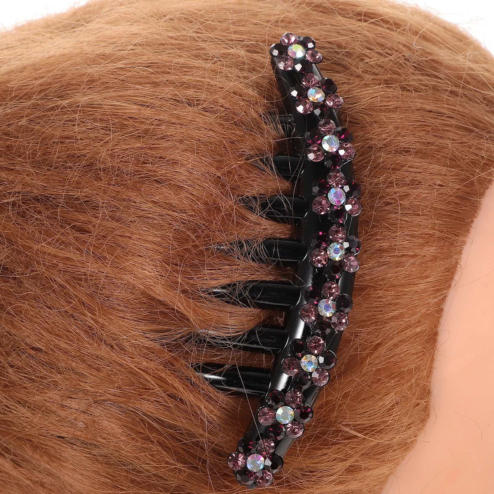 

Elegant Crystal Hair Comb Women Accessories Headdress Flowers Summer Wedding Durable StylishInserted Combs Hair Decorations