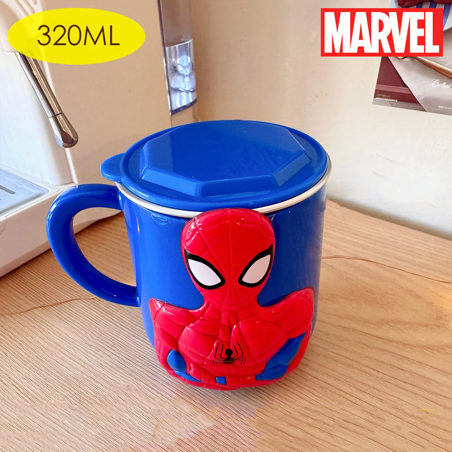 Marvel Spider-Man Edelstahlbecher, wiederverwendbarer Becher mit Strohhalm, tragbare Wasserflasche, Geburtstags- und Weihnachtsgeschenk für Marvel-Fans – Detail 1