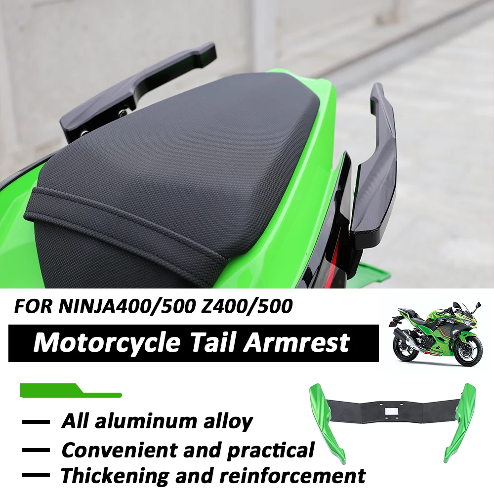 Motorcycle for Kawasaki Ninja400/500 Z400/500 2018-2025 Tail Armrest Thickened Rear Passenger Handle CNC Handrail Tail Bracket